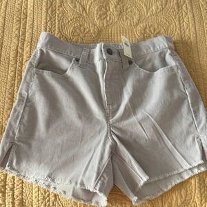 Aerie Light Grey corduroy Shorts cutoffs style NWT. XS fits up to a Small